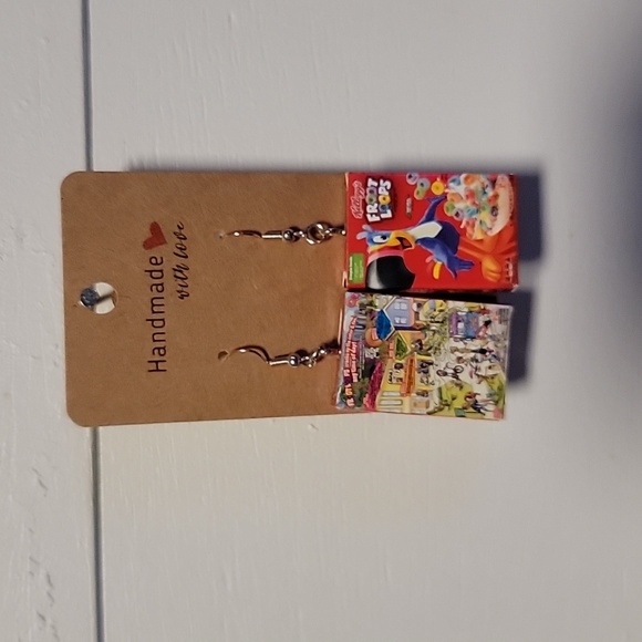 Handmade "Fruit Loops" Earrings - Picture 3 of 3